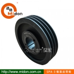 錐套皮帶輪SPA-3槽4槽 SPA三角皮帶輪，漲緊式皮帶輪，傳動帶輪，皮帶盤，歐標皮帶輪，德標皮帶輪，鑄鐵或鑄鋼，鑄鋁皮帶輪，球鐵皮帶輪